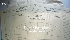 three sheets of paper with instructions on how to use them for crafts and sewing projects