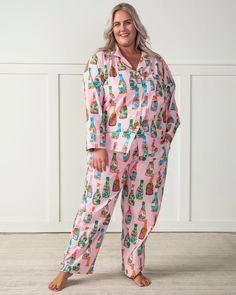 Pop the Bubbly - Women's Cotton Long Sleep Set - Sparkling Rose Pink Corvette, Cotton Pajama Set Women, Pop The Bubbly, Sleep Sets, Sparkling Rose, Tender Love, Red Stockings, Preppy Chic, Blue Bouquet