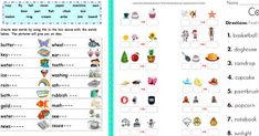 an english worksheet with pictures and words