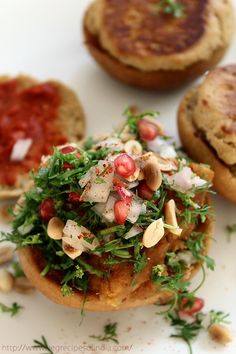 some food is sitting on a plate and ready to be eaten