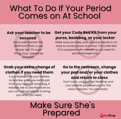 3 Step Rule Post: Screenshot it, Print it, and Tape it to the inside of your school binder or anywhere you can have it handy.   #tips #period School Binder, If I Stay, To My Daughter, Start Up, Growing Up