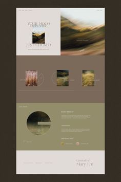 Ecological aesthetic brand and web design for craft Marseille soap company in olive beige and brown tones with oil painting like photography by Mary Em maryyeem Mobile Website Design, Mobile Website, Web Layout Design, Web Layout