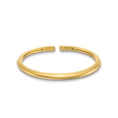 Sleek and refined, this sculpted gold open bangle bracelet is a sophisticated choice for day or night. Hollow 14K gold The open bangle simply shines in a polished finish 7.25 inches in circumference; flexes on and off for easy wear Elegant Gold Open Band Bangle, Elegant Stackable Open Band Bracelets, Adjustable Open Ring Yellow Gold Bracelet, Modern Yellow Gold Cuff Bracelet With Shiny Finish, Gold Open Band Bracelet For Formal Occasions, Gold Open Band Bangle For Formal Occasions, Elegant Open Band Bangle With Polished Finish, Gold Open Band Bracelets For Formal Occasions, Minimalist 14k Gold Open Ring Bracelets