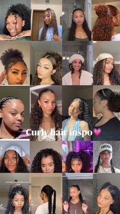 Curly Hairstyles With Edges, Hairstyles With Edges, Shrinkage Natural Hair, Preppy Hairstyles, Pretty Braided Hairstyles