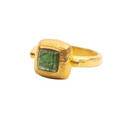 This gorgeous green tourmaline ring is a mix of modern and ancient Greek. The not so common square cabochon is set in this elegant hammered square setting. 22k gold vermeil. It's healing properties include connecting you to the earth, healing your heart and promoting joy and happiness. It is a newer birthstone for October Earth Ring, Earth Healing, Green Tourmaline Ring, Ring Square, Triangle Ring, Tourmaline Ring, Madison Wi, New Green, Ring Photos