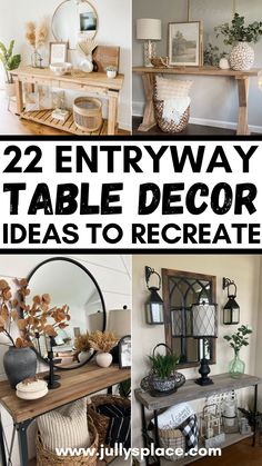 Entryway Table Decor Ideas Front Entry Tables, Foyer Table Decor, White Entryway Table, Entrance Table Decor, Small Entryway Table, Rustic Entryway Table, Entryway Table Decor Ideas, Console Table Entryway