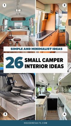 small camper interior ideas that are easy to make