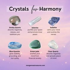 crystals for harmony with their meanings