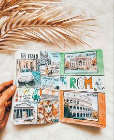 Idee de travel book : voyage en Italie. Scrapbook Inspo