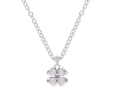 Lend your look a bit of good luck (and luxury) with this four-leaf clover necklace featuring rose quartz and amethyst stones. From Margo Manhattan. Chloe Necklace, Four Leaf Clover Necklace, Amethyst Stones, Clover Necklace, Leaf Clover, Amethyst Stone, Four Leaf Clover, Good Luck, Rose Quartz