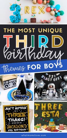 the most unique third birthday themes for boys from what's on my plate blog