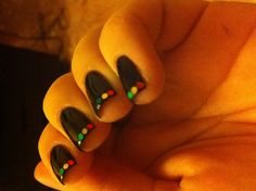 Rasta nails for Reggae Festival Reggae Nails Rasta Colors, Rasta Fashion, Jamaica Nails, Reggae Concert, Rasta Nails, Reggae Festival