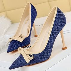 Brand Name: BIGTREEOrigin: CN(Origin)Upper Material: PUToe Shape: Pointed ToeWith Platforms: NoHeel Height: Super High (8cm-up)Heel Type: Thin HeelsPump Type: BasicStyle: sweetFashion Element: ShallowSeason: Spring/AutumnOutsole Material: Rubberis_handmade: YesPattern Type: SolidInsole Material: PUOccasion: Office CareerModel Number: 278-17Gender: WOMENFit: Fits true to size, take your normal sizeLining Material: PUClosure Type: Slip-OnItem Type: Pumps Fashion Centerpieces, Mini Pencil Skirt Outfits, Heels Designer, Female Shoes, Basic Heels, Beautiful Heels, Pump Types, Fashion Footwear, Pu Heels