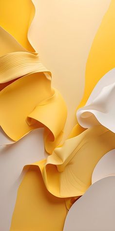 an abstract yellow and white background with wavy lines on the bottom half of the image