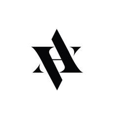 a black and white logo with the letter h