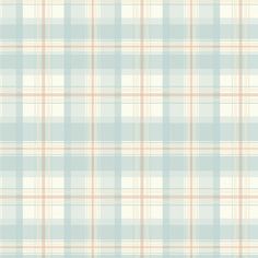 a light blue and beige plaid wallpaper pattern