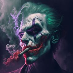 Digital art of the joker Joker Pp, Creepy Clown Pictures, Herobrine Wallpaper, Joker Cartoon, Batman Comic Wallpaper