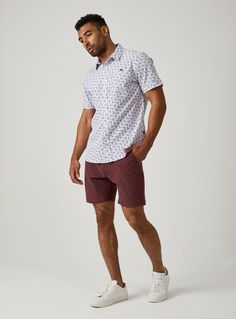 We created the perfect short sleeve button up, with the right mixture of comfort and style, just for you. Our performance shirts have 4-way stretch, are moisture wicking, wrinkle resistant and above all a great new addition to your wardrobe. The performance shirt will be your go-to for any occasion - day to night. This is a shirt that will have you satisfied at any given time. Details Model is 6'1" and wears a size medium. Care: Machine wash cold on delicate cycle, low tumble dry, do not iron Co Womens Clothing Stores, Short Sleeve Button Up, Gold Coast, Short Sleeve Shirt, Clothing Store, Moisture Wicking, Sleeve Shirt, Casual Button Down Shirt, Latest Trends