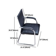 an image of a chair with measurements for the back and armrests on it