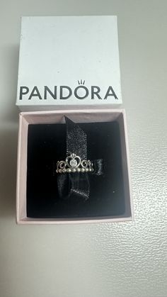 This is a Beautiful Pandora Princess Tiara Crown Ring 925  in Nice Condition. Please See Photos for Addition Information. Please Don't Hesitate to Ask Any Questions You Might Have!?? Thanks For Looking and Don't Miss Out (Display Not Included) Pandora Tiara Ring, Pandora Crown Ring, Pandora Princess Ring, Pandora Rings Princess, Pandora Princess, Xoxo Jewelry, Pandora Ring, Tiara Ring, Princess Ring