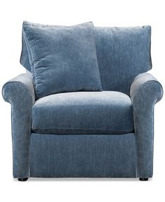 in stock Blue Accent Chairs For Living Room, Denim Armchair, Blue Boho Living Room, Blue Arm Chair, Blue Fabric Chairs, Denim Chair, Blue Accent Chairs, Room Sofa Design, Blue Armchair