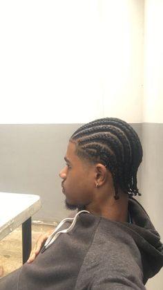 Flat Twist Hairstyles For Men, Men Conrow Hair Styles, Flat Twist Hairstyles Men, Low Taper Cornrows, Flat Twist Men, Short Hair Braids Men, Cornrows Zigzag