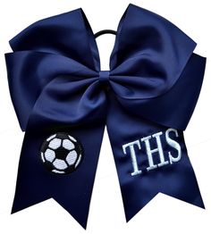 Design your own custom embroidered soccer hair bow. The letters and numbers measure 1" in height and come in many colors. The bow is attached to an elastic ponytail holder and measures 7.5" in length. AVAILABLE CHARACTERS: A-Z, &, !, 0-9 MAXIMUM CHARACTERS ALLOWED ON BOW: 3 Soccer Hair Bows, Softball Hair Bows, Soccer Headbands, Ponytail Streamer, Softball Bow, Soccer Hair, Embroidered Hair Bows, Softball Hairstyles, Pink Ladybug