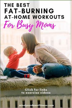 a mother and her child sitting on the window sill with text overlay that reads,