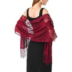 New! - Size: 72.8” X 24.8”Inches. - Fabric Type100% Polyester - Perfect For Wedding Bridal Shawls Wraps Formal Evening Dress Wraps Prom Dress Shawls Holiday Christmas Wraps Scarfs Gifts - Color Wine Red Wrap Shawls Thank You! Bridal Shawls, Nautical Scarf, Sequin Scarf, Red Shawl, Cable Knit Scarf, Grace And Lace, Dress With Shawl, Bridal Shawl, Reversible Scarf