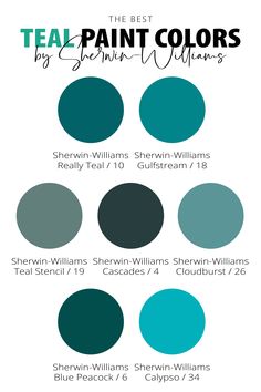 the best teal paint colors by sheryl williams