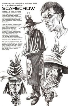 an advertisement for scarecrow featuring two men with hats