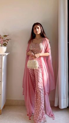 Festive season inspo 🌸 in 2022 | Indian dresses, Boutique dress designs, Elegant white dress Wedding Plazo Dress, Ethinic Dresses Party, Wedding Function Outfits Women, Sangeet Outfit Sharara, Diwali Traditional Wear Women, Pastel Pink Indian Outfit, Indo Western Dress For Diwali, Formal Indian Outfits For Women, Plazo Blouse Designs