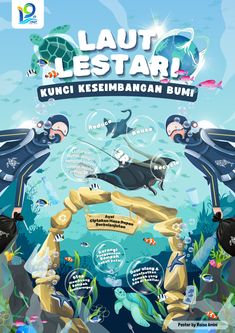 Poster inovasi isu lingkungan laut Kode Canva, Digital Editing, Digital Portfolio, School Posters, Cute Little Drawings, Ocean Photography, Typography Poster, School Projects, Cat Art