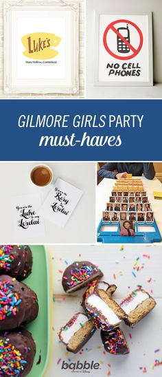 If you are hosting a marathon or reboot viewing party, it’s an absolute must to feature Gilmore Girls recipes, decor, and games. You'll be throwing one awesome party. Gilmore Girls Recipes, Gilmore Girls Movie, Marathon Essentials, Hosting Occasions, Team Logan, Rainbow Unicorn Birthday, Gilmore Girl