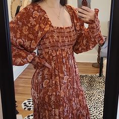 Free People Maxi Dress Long Sleeve Smocked Chest & Detailing Throughout Size Small Maxi Dress Long Sleeve, Free People Maxi, Free People Maxi Dress, Maxi Dress Long, Dress Long Sleeve, Free People Dresses, Free People Dress, Long Sleeve Maxi Dress, Long Maxi Dress