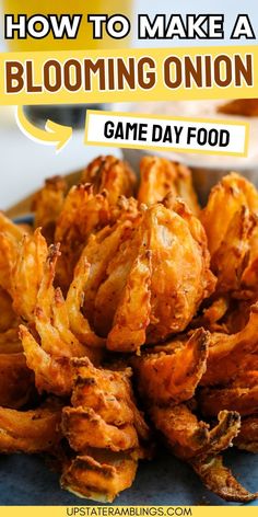 How to Make a Blooming Onion Onion Appetizers, Superbowl Party Food, Pasta Dinners, Easy Air Fryer, Best Side Dishes