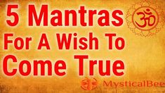 the words 5 mantras for a wish to come true