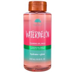 a bottle of watermelon foaming gel wash