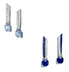 蒂芙尼全新发布2019BlueBook高级珠宝系列_深圳新闻网 High Jewellery Earrings, Color Stones Jewelry, Blue Book, Jeweled Earrings, Fabulous Jewelry, Blue Jewelry, Girly Jewelry, Jewelry Inspo