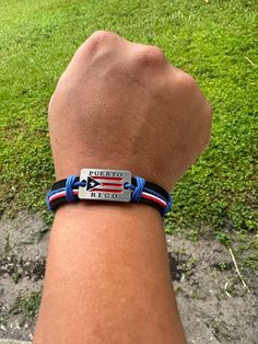 Puerto Rico bracelet unisex Flag Bracelet, Bracelet For Men, Tampa Fl, Adjustable Bracelet, Puerto Rico, Tampa, Cuff Bracelets, Jewelry Bracelets, Flag