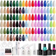 PRICES MAY VARY. Beetles 36 Color Gel Set: With the beetles gel nail polish Set, you get 36 classic and fashionable colors , 6 x No Wipe Base and Glossy & Matte & Holographic Glitter Top Coat, 1 x Nail Buffer , 1 x Nail File, 1 x Nail Clipper , 1 xDouble-ended Magnet, 1 x Cuticle Stick, to suit all occasions and seasons. Whether it's for casual wear or a special event, these beetles gel polish colors will make you stand out from the crowd. 6 Pcs Base & Top Coat: With our beetles gel polish set, Nail Tip Shapes, Glitter Cat Eye, Fall Wedding Nails, Gel Polish Manicure, Gel Set, Leaping Bunny, Christmas Gel Nails, Nail Polish Set, Glitter Top