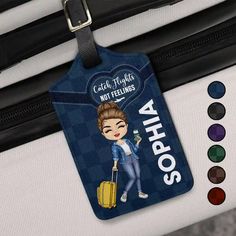 Travel far enough, you meet yourself.

Elevate your travel experience with our "Catch Flights Not Feelings" personalized luggage tag, the perfect gift for women and men who love summer adventures and joyful journeys. This unique and delightful accessory ensures your luggage stands out while adding a touch of happiness to your travels. Whether it's Thanksgiving, Christmas, birthday, anniversaries, or just because, this meaningful gift will be appreciated by anyone who receives it.

Crafted with h Luggage Tag Designs, Catch Flights Not Feelings, Suitcase Backpack, Catch Flights, Personalized Luggage, Leather Passport Cover, Tag Design, Summer Adventures, Luggage Accessories