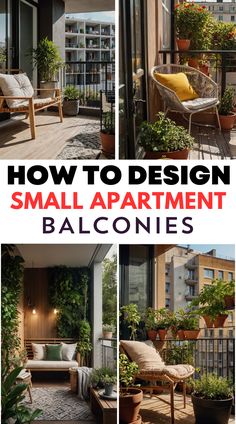 Transform your small apartment balcony into a cozy outdoor oasis. Learn space-saving techniques, how to add plants, and create the perfect setting for relaxation or entertaining in a small space. | small balcony design | outdoor space ideas | apartment balcony decor | balcony gardening. Small Apartment Balcony, Small Apartment Balcony Ideas, Balcony Wall, Apartment Balcony Ideas, Small Balcony Garden, Designed Wall, Small Balcony Design, Trendy Apartment, Apartment Plants