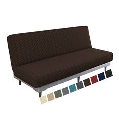 PRICES MAY VARY. HIGH STRETCHY - MAXIJIN fitted futon covers are made of high quality 95% polyester and 5% spandex fabric, which is soft in texture, comfortable in feeling and with good breathability. Due to its high stretchable feature, our universal futon cover is more flexible to be applied to various futons，such as leather and cloth futon sofa. Improved thick cloth is more durable and wear resistant ELEGANT DESIGN - Crafted from newest jacquard knitted fabric embellished with three-dimension Best Futon, Sofa Bed Furniture, Bed Protector, Futon Cover, Futon Slipcover, Futon Couch, Futon Covers, Futon Sofa Bed, Dark Coffee