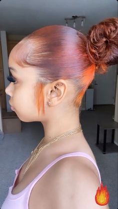 Pink And Ginger Hair, Ginger And Pink Hair, Natural Dyed Hair, Dye Hair Ideas, Intricate Hairstyles, Pink Hair Dye, Ginger Hair Color