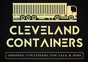 the front cover of cleveland containers shipping containers for sale and hire, with an image of a semi - truck