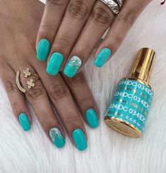 Dnd Turquoise Gel Polish, Turquoise Nail Polish, Teal Nail Polish, Gel Polish Nails, Teal Nails, Naild It, Turquoise Nails