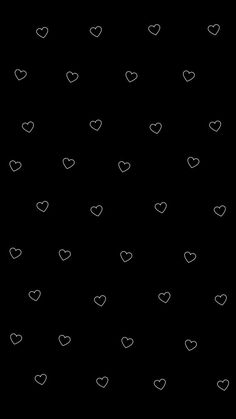 black and white hearts wallpaper in the dark