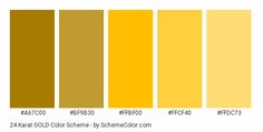 the color chart for different shades of yellow, brown and white with text below it