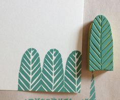 an image of a card with trees on it